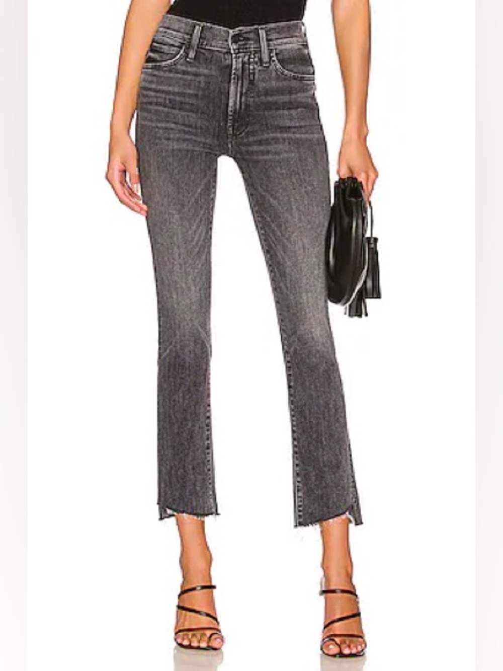 MOTHER High Waisted Rascal
Ankle Step Fray Jean Size 26